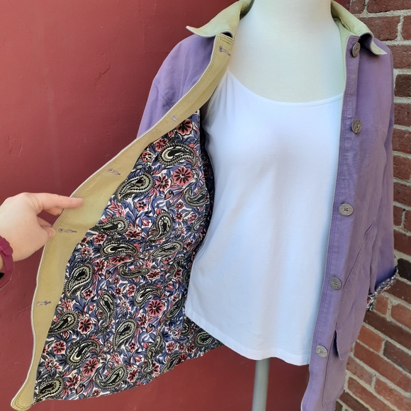 Vintage Woolrich Floral Lined Chore Barn Jacket - Picture 7 of 14